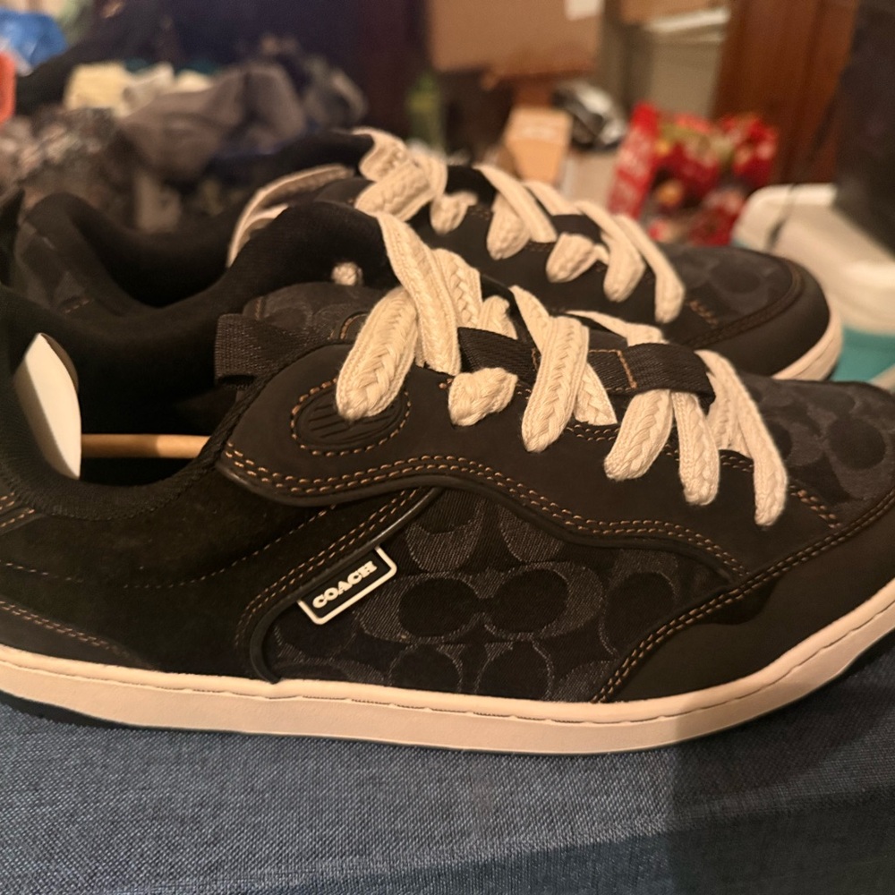 Coach Men’s ' Black and White Patterned Sneakers